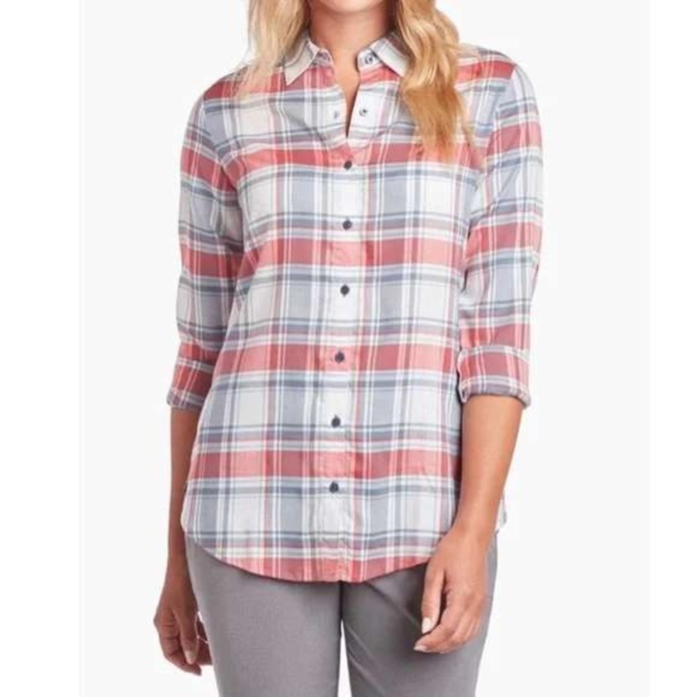 Kuhl Lexi Long Sleeve Button Down Shirt Lightweight Tencel Medium‎